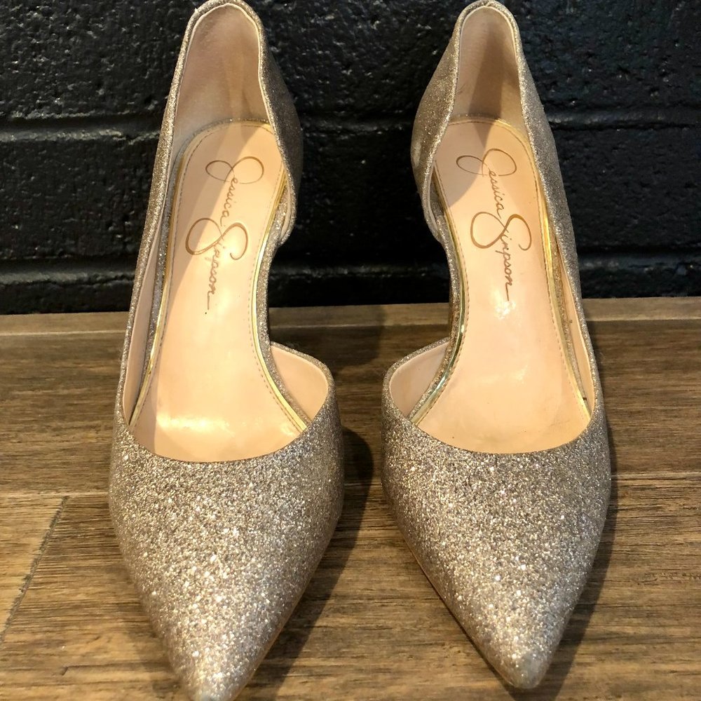 Jessica Simpson Leather Claudette D’Orsay Pumps